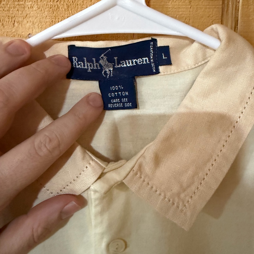 Ralph Lauren Men's Polo in Cream - Picture 3 of 6